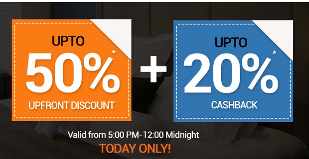India Desire : Goibibo Flash15 Offer: Get Flat 50% Off + 20% Cashback On Hotel Booking Today